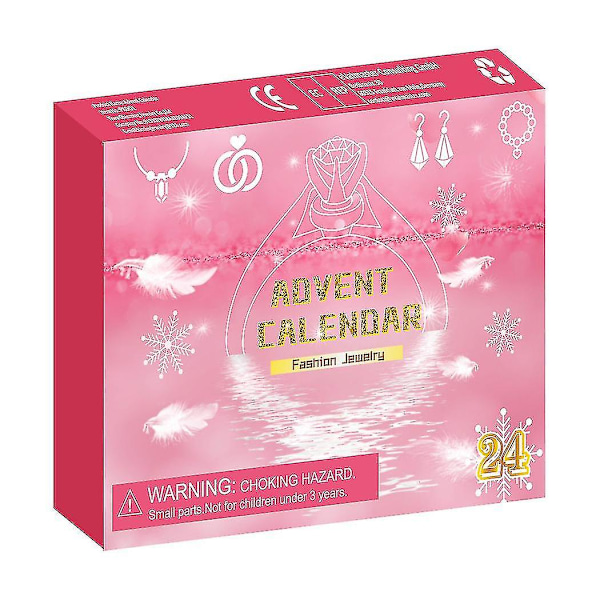 2023 Julkalender Julgransprydnader Rosa Blind Box Kit -m31