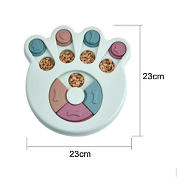 Hunde puslespill leker for valper, godbit dispenser (poteavtrykk)