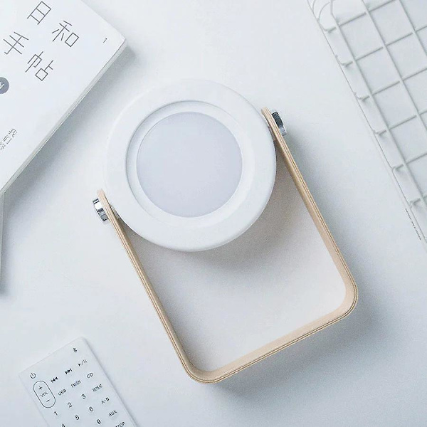 Fällbar touch dimbar läsning led nattlampa bärbar lykta lampa usb uppladdningsbar för barn present säng sovrum（Varm vit）