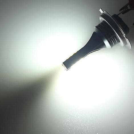 Spesifikk pære H7 Bil LED Tåkelys 200W Hovedlyspærer Kit 6000K Hvit Kjørelys HID Dekoder, Svart 2stk