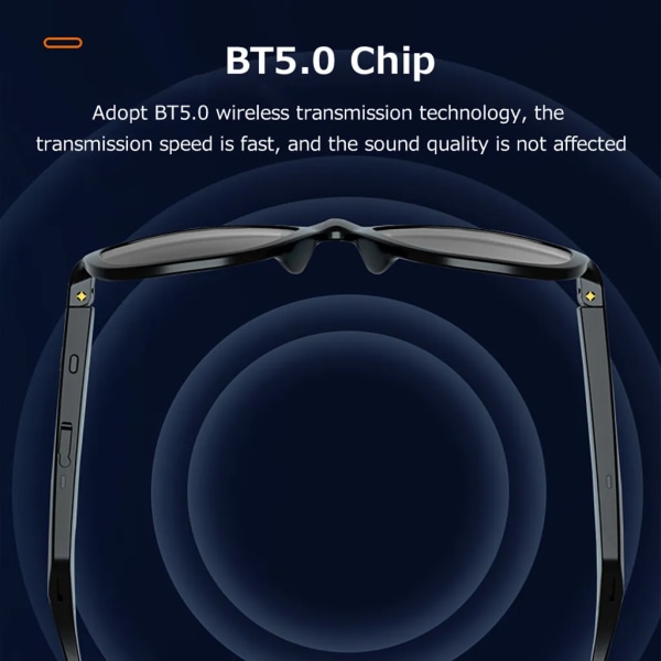 Lenovo Lecoo C8 smart BT hörlurar anti-ultraviolett musikglasögon BT5.0 chip stabil parning bekväm att bära och lätt att använda