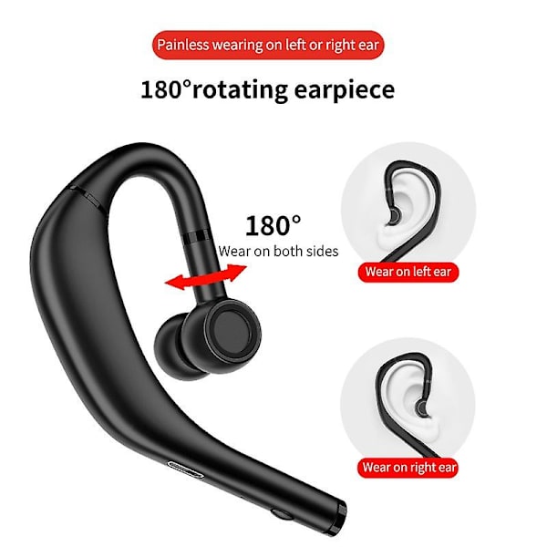 Bluetooth 5.0 langattomat nappikuulokkeet, Bluetooth-kuulokkeet Pro mikrofonilla ajamiseen ja kokouksiin