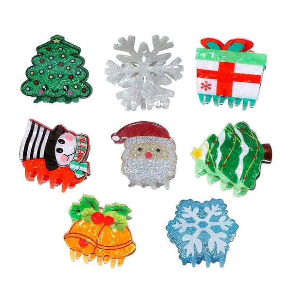 Julehårklemme med festligt design til julefrokost og vinteroutfit style7