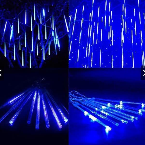 30CM Fest LED-lys Bruser Regn Snefald Træ Have Udendørs