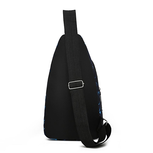 Herr Bärbar Casual En Axelsport Sling Väska Multi Zip Ficka (Röd)