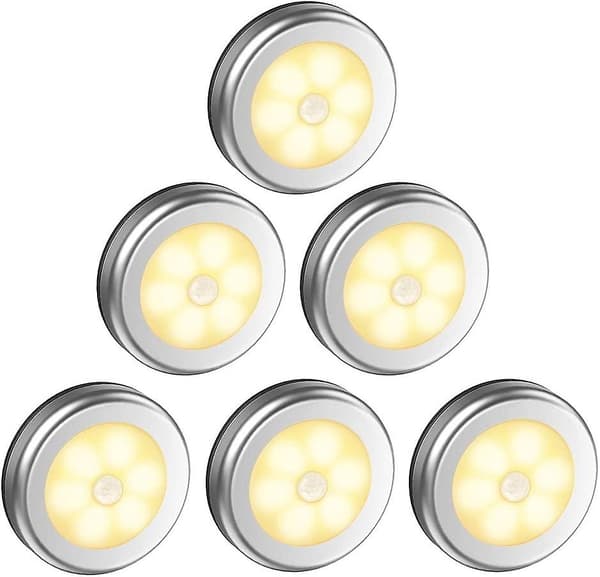 Dewanxin Natlampe Med Bevægelsessensor. 6 Led Bevægelsessensor Trappe Lys