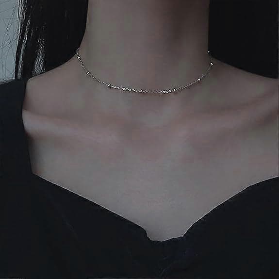 Kulhalsband S925 Sterling Silver Halsband för Kvinnor