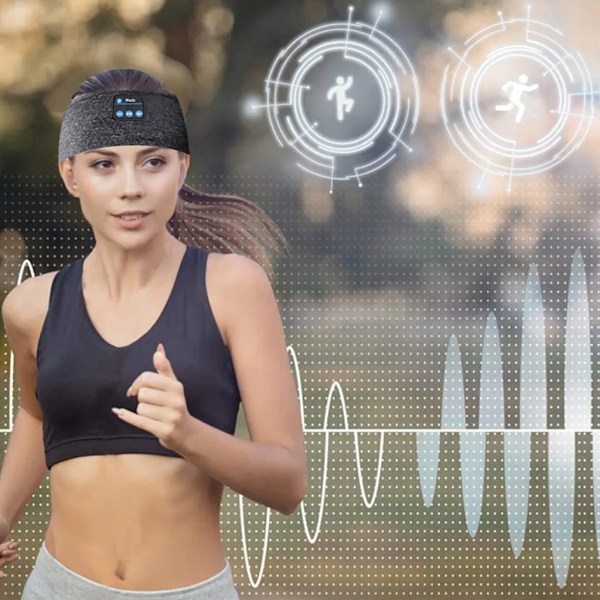 Sovhörlurar Bluetooth, Ultratunna HD Stereo Högtalare, Supermjuka för Sömn och Lindring av Tinnitus