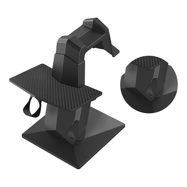 VR-stativ for 3 VR-briller, kontrollerholder, monteringsstasjon og headset-stativ, VR-stativ, VR-tilbehør-A (svart)