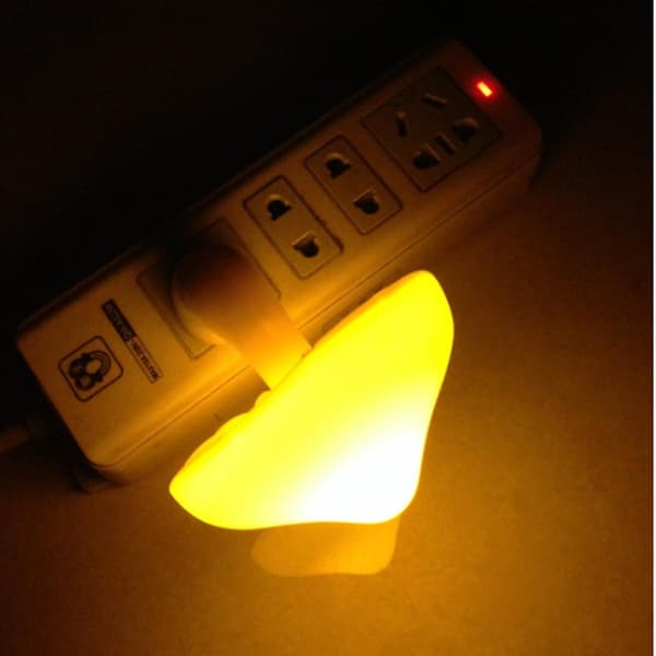 Sensor LED nattlys plug-in lampe sopplys søt nattlys