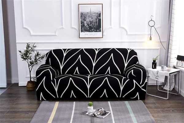 Stretch sofaovertrekk 2-seters sofaoverkast sofaovertrekk elastisk for sofa med armlener