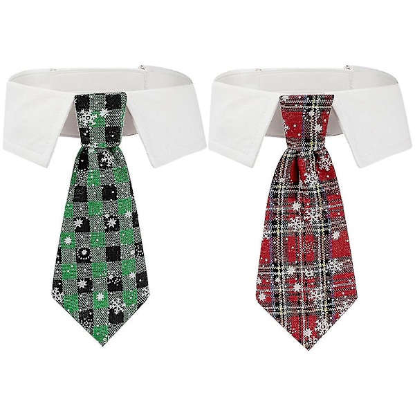 Pet Tie Hund Slips Justerbar Kostyme Hund Halsbånd Slips Fest Tilbehør Jul Kostyme（L）