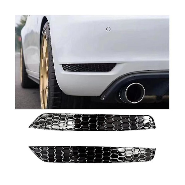 1 par bikakeformad bakre dimljusskydd styling för Golf 6 bakre stötfångare reflektorremsor
