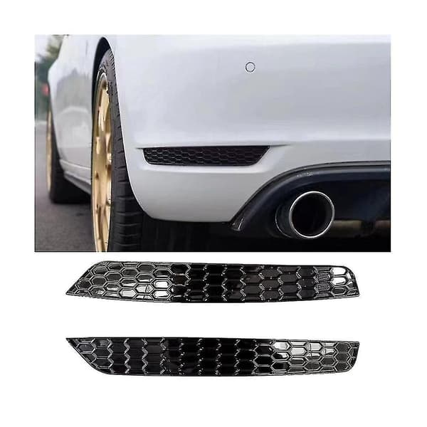 1 par bikakeformade bakre dimljusskydd styling för Golf 6 bakre stötfångare reflektorremsor