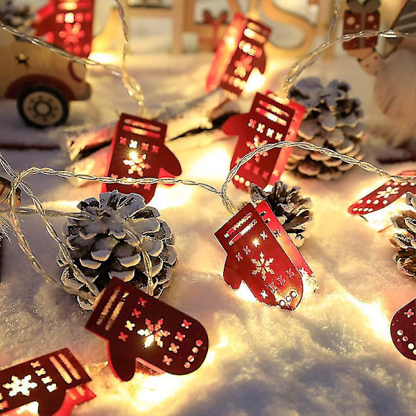 Batteridriven jultema lampa ljusslinga Pvc vattentät ljusslinga