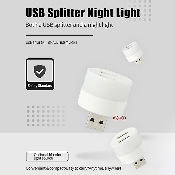 Led-lys flamme blinkende lys stearinlys campingbelysning nattlys minilys usb-lys boklampe atmosfærelys leselys A