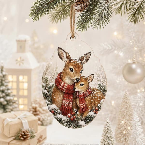 Julgransprydnad i trä - Rustik nyårsdekoration som ger vintercharm till granen Ded Moroz