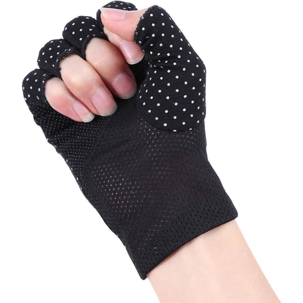 Ultratunna anti-halk anti-UV handskar för utomhusträning-cykling, bergsklättring, ridning-grå