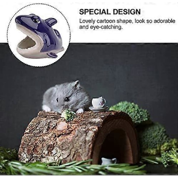Keramiskt Hamsterhus Säng Litet Djurhus Keramiskt Hamsterbäddning Gömställe Bo för Chinchilla Hamster Råtta Gerbiler