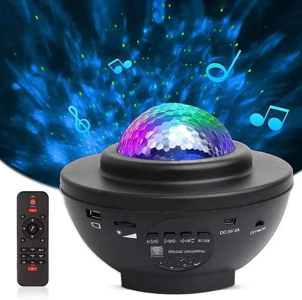Stjerneprojektor nattlys - Galaxy Ocean Wave Projector, Starlight Projector Acsergery Gave