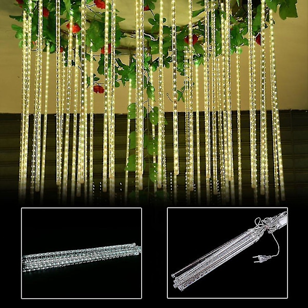 30cm Meteor Shower Rain 8 Tube Led Lights Utendørs Juledekorasjonslampe