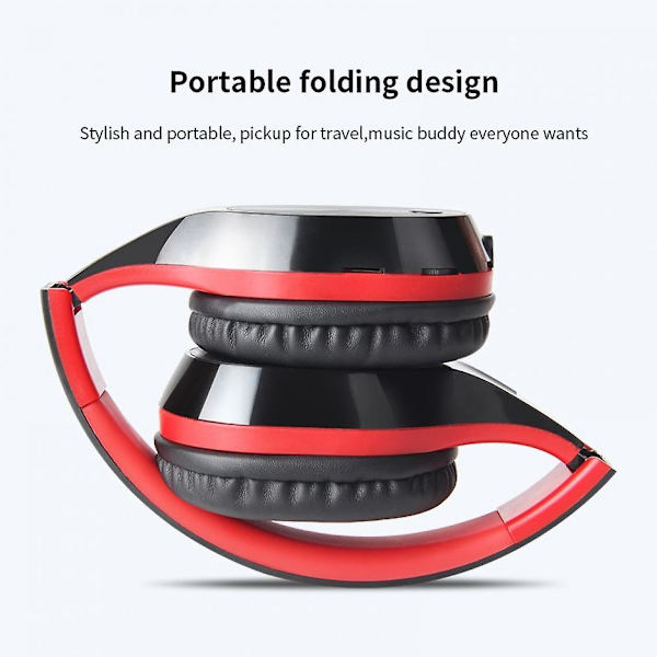 T5 Trådløse Bluetooth-hodetelefoner V5.0 3D Stereo Trådløst Headset Med Mikrofon Foldbart Headset Trådløst Headset Headset