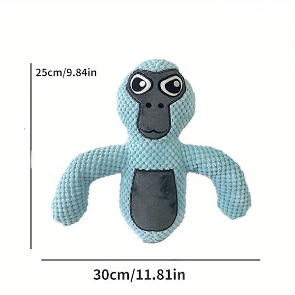 Barnens plyschleksak Kreativ flerfärgad gorilladocka Redo lager（blå）