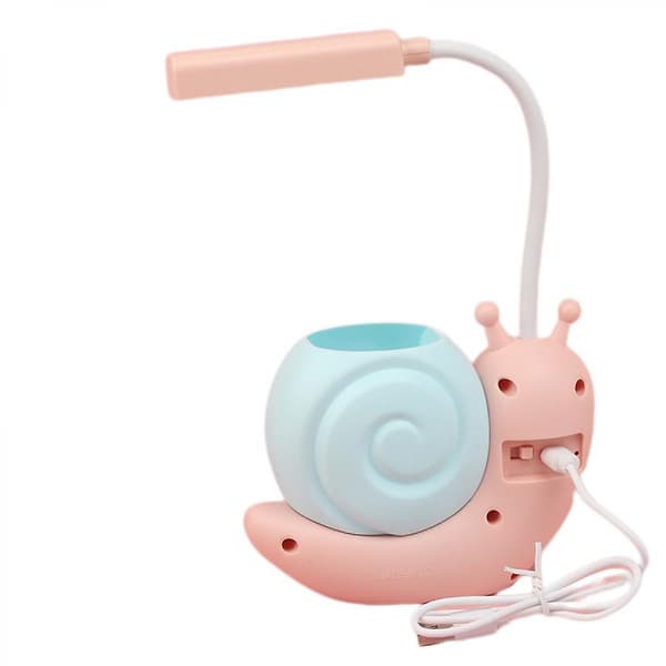 LED Sneglelampe, USB Genopladelig Sød Natlampe Bordlampe