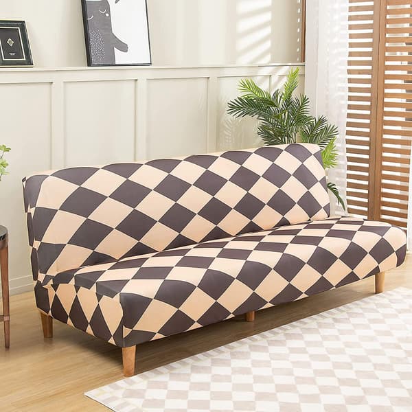 Sofaovertræk uden armlæn til foldbar sovesofa uden armlæn, 115-145 cm
