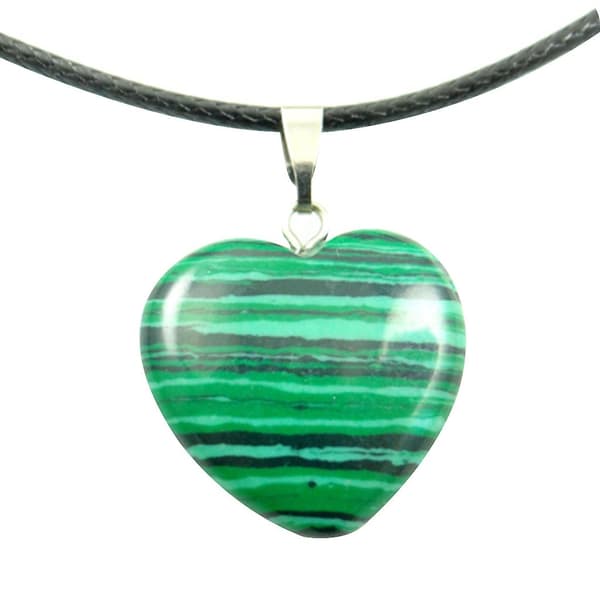 Hjerteformet krystallchoker, parhalskjede, kjede, festivalsmysmykke
