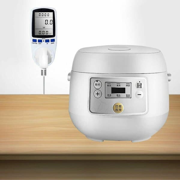 MSBD Digital LCD Energimåler Wattmeter Strømovervåkingsenhet Elektrisitet Kwh Strømmålingsanalysator