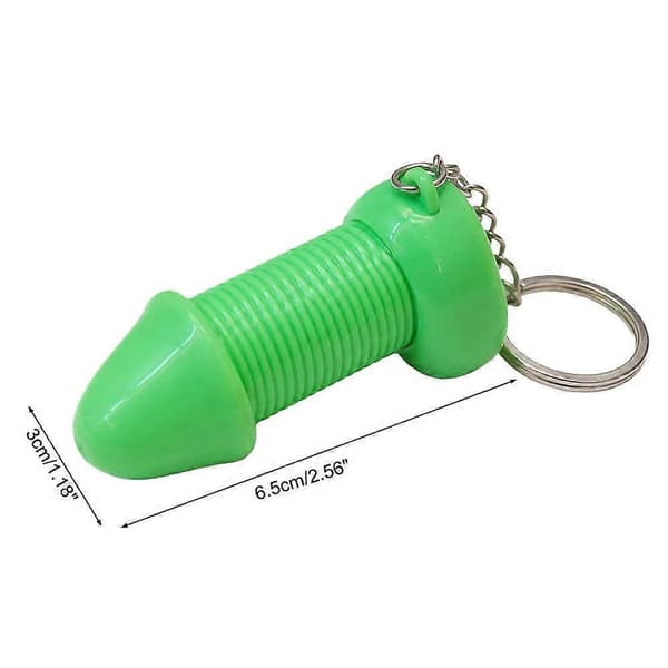 Sisäänvedettävä jousiavaimenperä 6,5 cm hauska pilailulelu fidget-lelu ABS-metalli kompakti Black