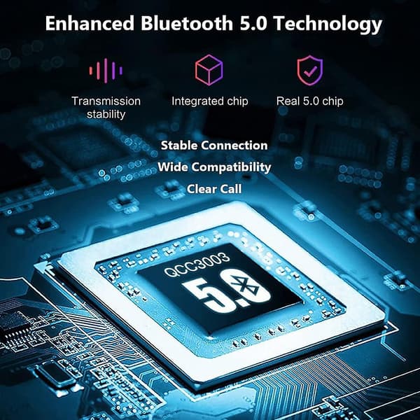 Trådløse Bluetooth-hodetelefoner Foldbare lette hodetelefonerSvart