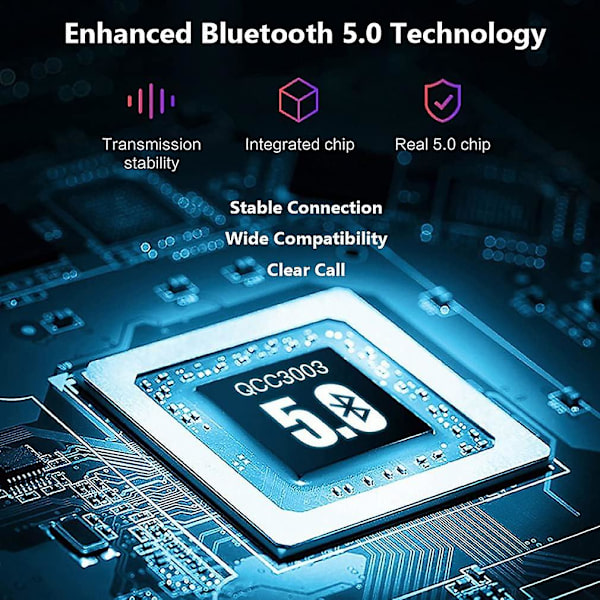 Trådløse Bluetooth-øretelefoner Foldbare lette hovedtelefonerSorte