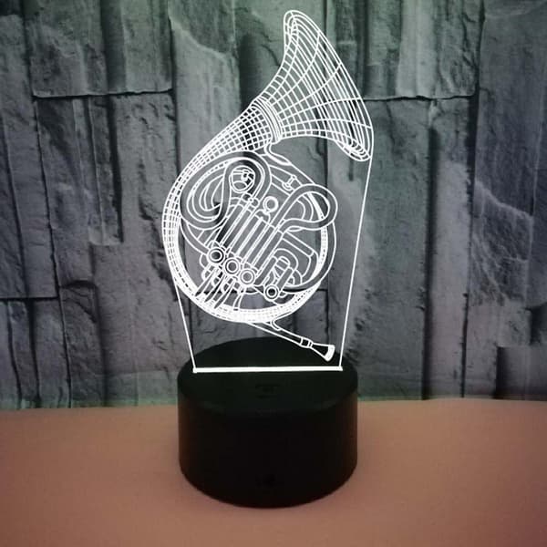 3D Lampe Illusjon Nattlys Dimbar 16 Farger