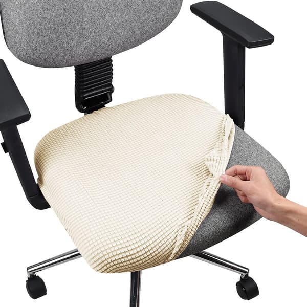 Elastiske Stretch Spandex Stolebetræk Slipcovers Vaskbare Passer Til SpisestoleBeige38-45cm