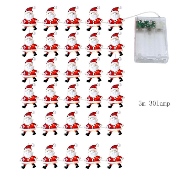 Julgransbelysning Snögubbe Jultomte Dekorationsljussträng Led Koppartråd