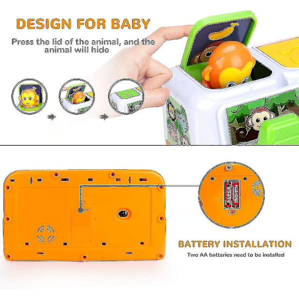 Baby Musik Press Pop-up Leksaker Barnleksaker Intelligens Switch Bounce Music Peekaboo Play Peekaboo Present