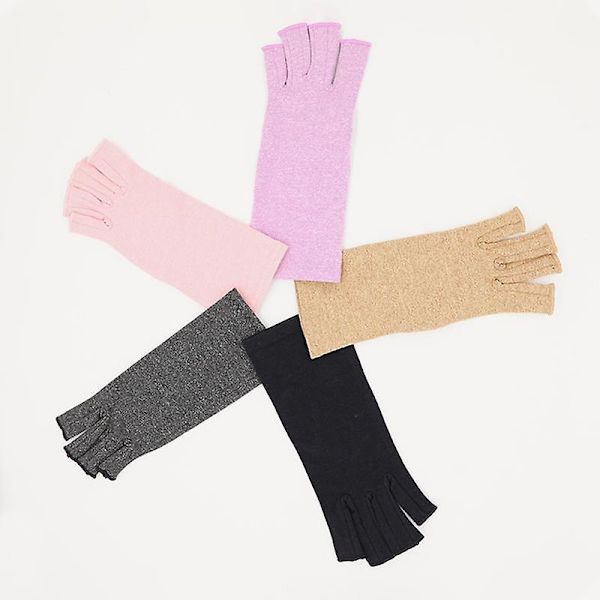 Cykelhandsker - 1 par, størrelse: håndfladeomkreds 15 cm, total længde 20 cm, materiale: 46 % bomuld + 8 % spandex + 46 % polyester, farve: sort