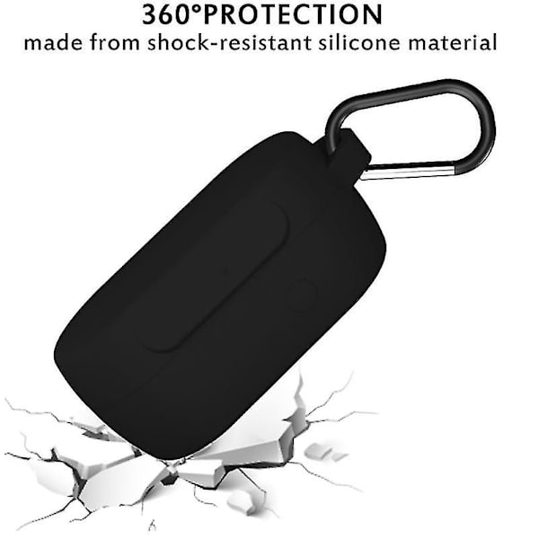 Silikoneetui til Skullcandy Sesh True Wireless In-ear Earbuds（Sort）