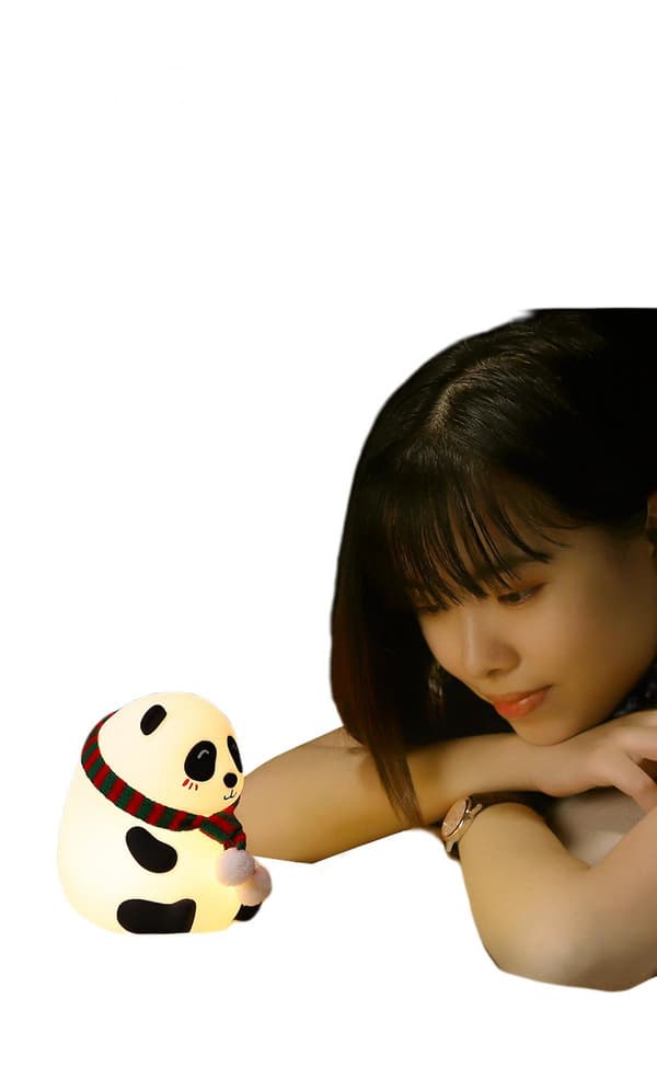 Panda julegaver til jenter, kvinner, barn nattlys Cu
