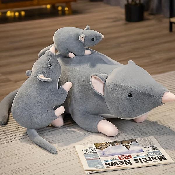 Cartoon Simulation Musdocka Plyschleksak Docka Barnkamrat Tröstdocka Docka