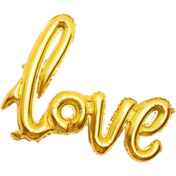 Set Of 5(42x25 Inch)love Foil Balloons Romantic Giant Love Letters Mylar Balloon