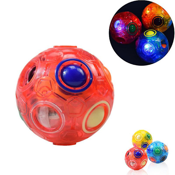 Magisk regnbueball Fidget Ball, puslespill Speed Cube pedagogisk 3d puslespill Fidget Toyorange（Orange）