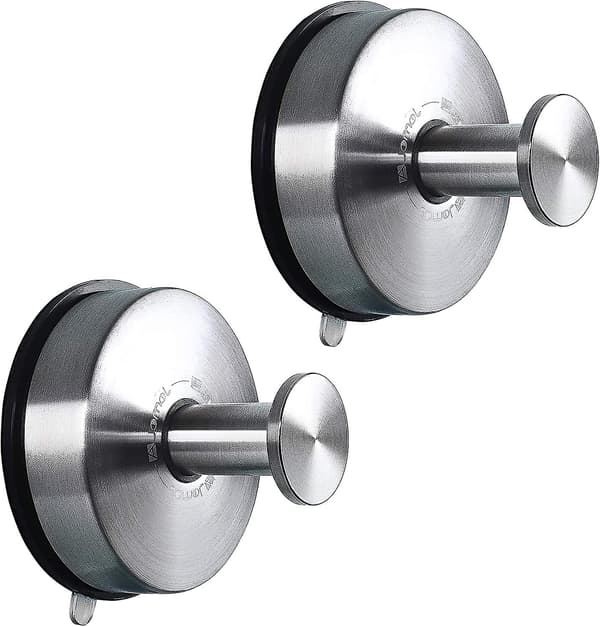 Sugkoppshållare 2-pack Sugkoppshållare Handdukshållare Rostfritt Stål Disk