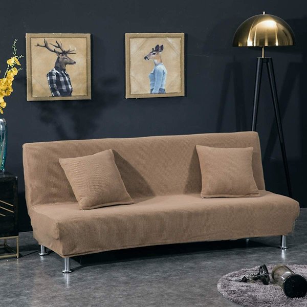 Sofaovertræk uden armlæn strækovertræk til sovesofa