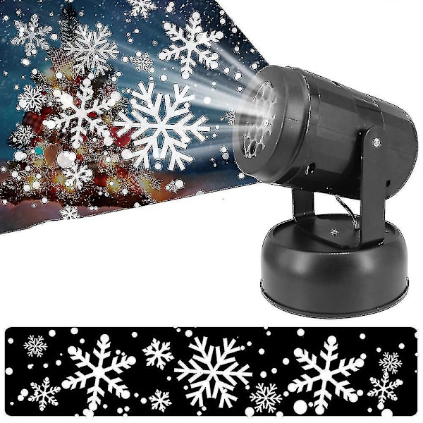 Led Laser Snowflake Projektor Lys Havefest Lys 1stk-sort