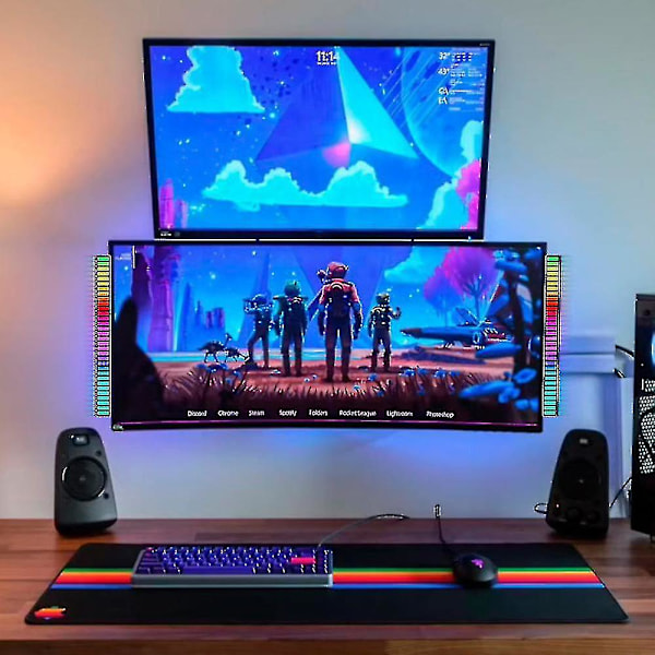 Led Rgb atmosfære stripelys bar musikk synkronisering pickup rytme omgivelseslys Usb plugg lampe