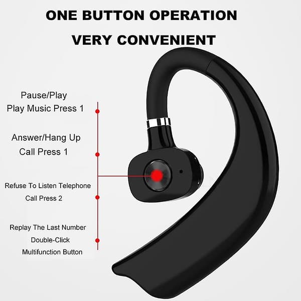 Bluetooth-headset Stereo Sound Headset Hängande Headset Monaural Headset Trådlöst Headset Sports Headset Headset För Ios Headset För Android Head