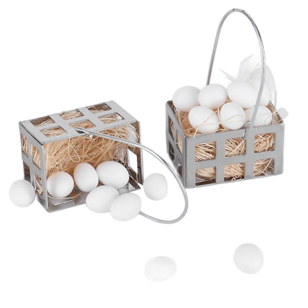 1:12 Nukkekoti Miniatyyrikori ja Munat Nukkekoti Säilytyskori Munilla Malli Lelut DIY Lapsille Ruokailu